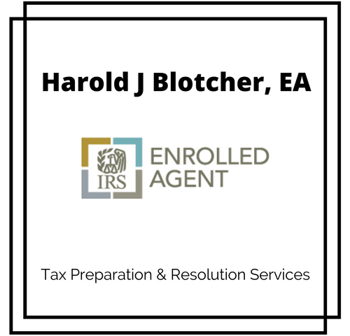 Harold Blotcher Taxes